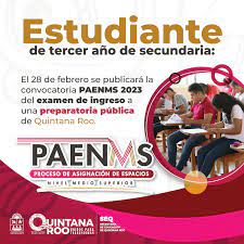 PAENMS Q. Roo 2023: Reabrirán registro al examen a la preparatoria-bachillerato