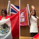 Elsa García, famosa gimnasta, tira con desdén la bandera de México al suelo y causa indignación