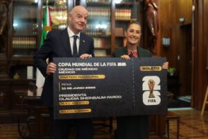 Sheinbaum lanza concurso de un boleto para la inauguración del Mundial 2026