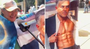 Mujer se vuelve viral por vender toallas de Omar García Harfuch con frase de doble sentido